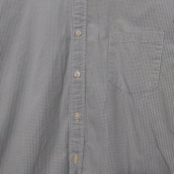 J Crew Factory Mens Green White Small Check Button Down Shirt - Picture 3 of 5